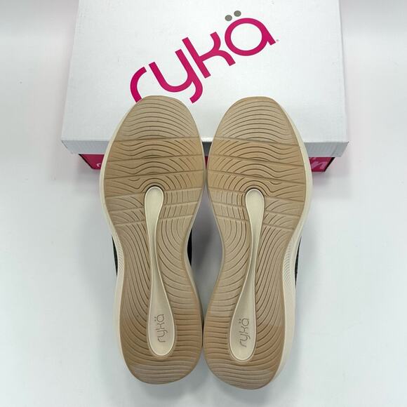 Ryka Fling Green Women Sneaker Size 12 Knit Casual Slip-On Anatomical Insole New - Picture 7 of 13